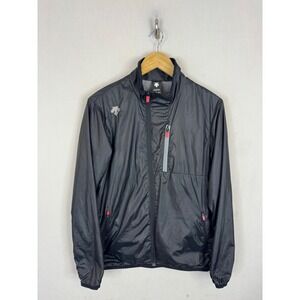Descente Dualis Mens Black Mesh Lined Windbreaker Jacket S212WDWB28 Size XS‎ S